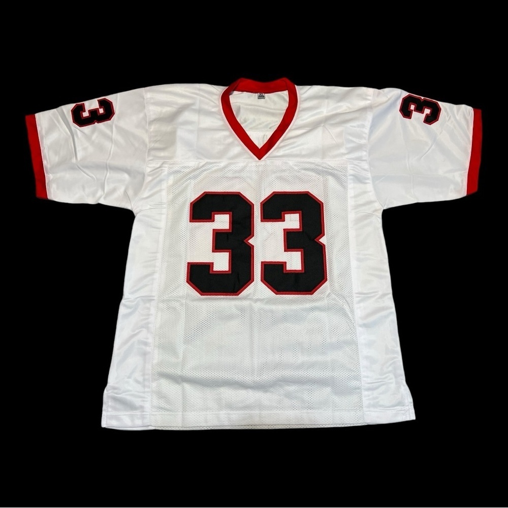 Un-Official Allen 33 Football Sports Jersey White & Black XL